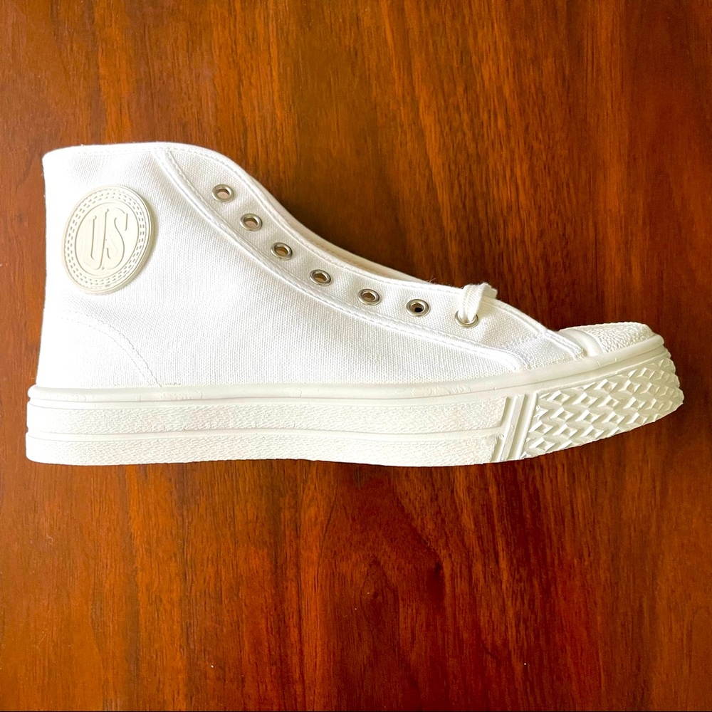 U.S. Rubber Company Military High Top - White. Size 40 EU / 7 US. Brand new.